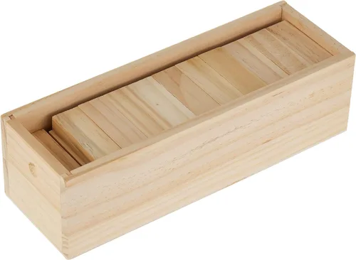 Miniatura 3 de Trademark Innovations Juego de rompecabezas apilable de madera de 12 pulgadas con caja de madera y estuche de transporte (54 piezas)