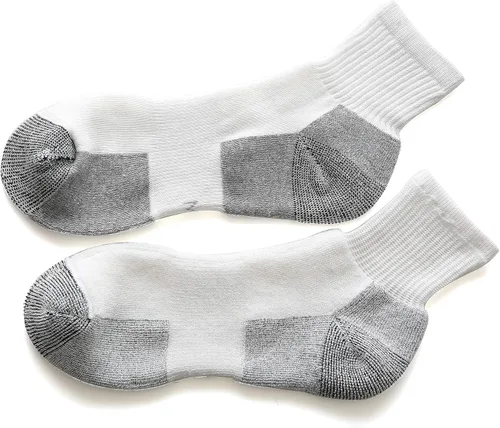 Miniatura 3 de WANDER - 8 pares de calcetines deportivos de algodón para hombres y mujeres, gruesos y acolchados, para correr, altura al tobillo, tallas 7-9 9-12