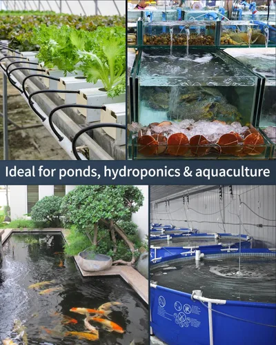 Miniatura 7 de Pawfly Pond Air Pump Outdoor Oxygen Pump for Fish Koi Ponds 3000 to 10000 Gallons Adjustable Pond Garden Aerator Pump Kit with Airline Tubing