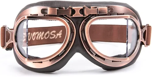 Miniatura 15 de Gafas Vintage para Motocicleta Antivaho y Antiimpacto Protección UV Gafas de Aviador Piloto, Adulto Carreras Voladores Equitación Arena y Polvo