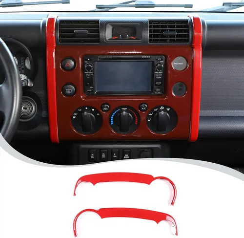 Miniatura 10 de Tira lateral de navegación de consola central de ABS para automóvil para Toyota FJ Cruiser 2007-2021, cubierta de tira decorativa lateral