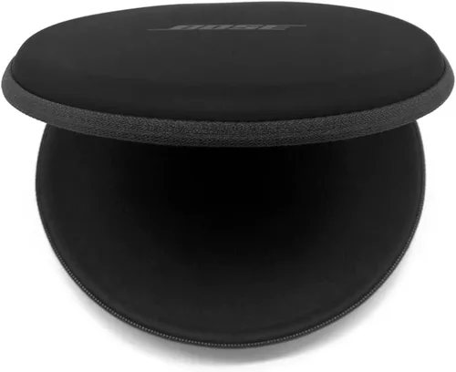 Miniatura 4 de QC30 Estuche de transporte con cremallera de repuesto para caja redonda y dura, bolsa portátil compatible con auriculares inalámbricos intrauditivos