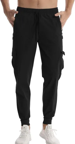 Miniatura 2 de Surenow Pantalones deportivos ligeros para hombre, de secado rápido, pantalones de senderismo para entrenamiento, pantalones deportivos para hombre