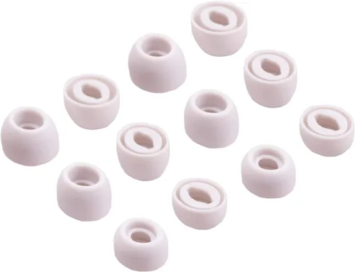 Juego de auriculares de silicona de repuesto para auriculares Samsung Galaxy Buds Pro, 6 pares (blanco)