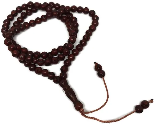 Miniatura 9 de Tasbih musulmán - Rosario de 99 cuentas AMN-238 con estrella lunar grabado en religioso islámico Eid Ramadán Verde