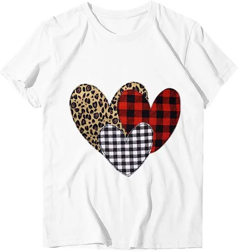 Miniatura 4 de Football Shirt Women Printing Sleeves Women Tops T-Shirt Loose Short O-Neck Blouse Casual Women's Blouse Solid