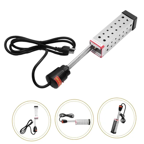 Miniatura 4 de Calentador de agua de inmersión eléctrico de 1500 W para piscinas, tubo de calefacción de piscina eficiente con enchufe, suministros ideales