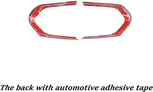Miniatura 5 de YIWANG Rojo de fibra de carbono real coche volante botón marco ajuste para BMW F20 F22 F21 F30 F32 F33 F36 F06 F12 F13 X5 F15 X6 F16 M-Sport Auto