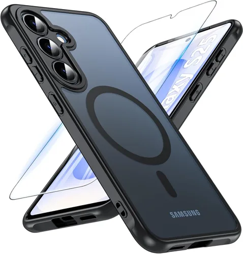 Miniatura 10 de BESINPO Funda magnética para Samsung Galaxy S10 Plus, [con patada invisible incorporada][grado militar a prueba de golpes] Funda delgada translúcida
