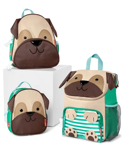 Miniatura 6 de Skip Hop - Mochila para preescolar colección Zoo para niños pequeños de 3 a 4 años diseño de pug