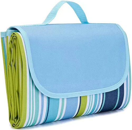 PUPOPIK Manta de picnic para playa, tapete de picnic de 80 x 60 pulgadas, impermeable, plegable, manta familiar, manta portátil grande de picnic