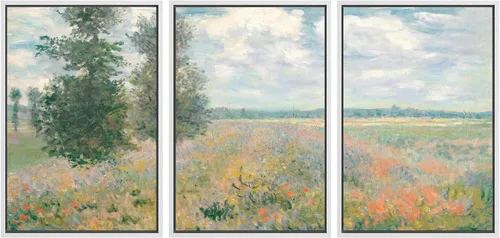 Miniatura 19 de SIGNWIN Impresión en Lienzo Enmarcado Arte de Pared Rosa Blanca Suave Floral Flores Delicadas en Floración Ilustraciones Modernas Bohemias Escénicas