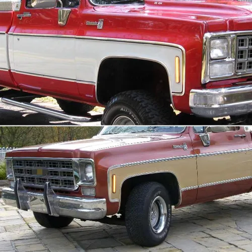 Miniatura 6 de Para 73 74 75 76 77 78 79 80 GMC Chevy Pickup Blazer Suburban Jimmy C10 C20 C30 GMC parachoques delantero intermitente luces de marcador lateral Luz