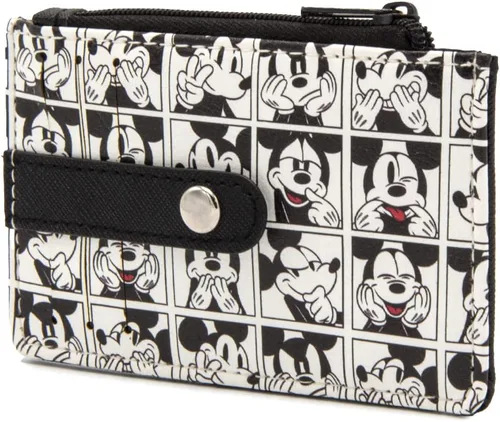Miniatura 15 de Buckle-Down, Disney, cartera para mujer con 3 ranuras para tarjetas, 1 cremallera para monedas, 1 ranura para identificación con ventana, 4.5 x 3.0