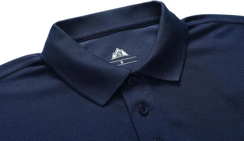 Miniatura 4 de MOERDENG Polo de golf para hombre, ajuste regular, secado rápido, táctico, manga corta y larga, camiseta de tenis