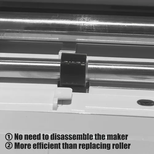 Miniatura 4 de Paquete de 12 anillos de retención compatibles con piezas de repuesto de rodillos de goma Cricut Maker, mantiene el rodillo de goma en su lugar