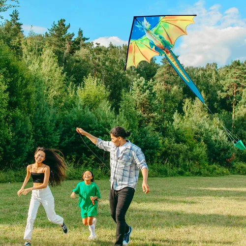 Miniatura 6 de Xida Kites for Kids Ages 4-8, Large Kite for Adults, Easy to Fly Beach Kites with Handle and String,Perfect for Beginners,Beach,and Outdoor Flying