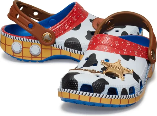 Crocs Zuecos de Toy Story de Disney Pixar para niños Azul jean