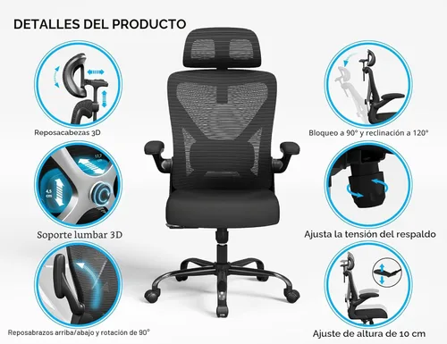 Miniatura 7 de Ergalithic Silla de oficina ergonómica – Silla de escritorio para computadora en forma de X cómoda, silla de juegos, silla de oficina con soporte
