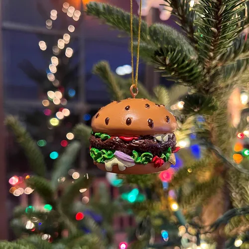 Miniatura 3 de Tree Buddees Decoración navideña de comida para hamburguesas