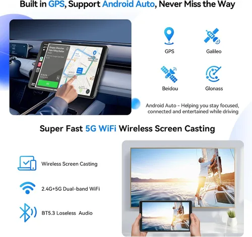 Miniatura 7 de Topsand Tablet Android 15 de 8 pulgadas con ranura para tarjeta SIM Tablet Teléfono Celular Desbloqueado con 4G LTE Octa Core 12GB RAM 64GB ROM 2TB