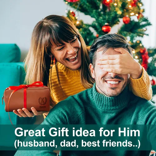 Miniatura 4 de Neceser personalizado para hombres con nombre – Neceser para hombre para viajar – Kit de aseo Dopp para hombre, regalo de padrinos de boda, regalos