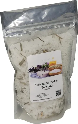 Miniatura 4 de Sales de baño de hierbas (botánicas) Bolsa de 1 libra (16 onzas) Elige aroma Botánicos Sal marina Baño Cuidado del cuerpo Belleza