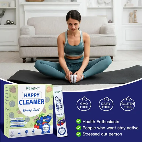 Miniatura 5 de Newpie Superfoods Happy Cleaner - Polvo probiótico y probiótico con sabor a sandía, fibra orgánica, sin azúcar, salud intestinal, antioxidante