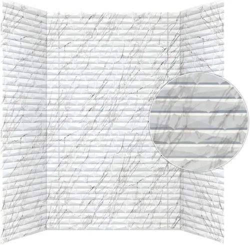 Miniatura 11 de From Plain To Beautiful In Hours Vista - Paneles de pared para bañera y ducha Surround - Blanco brillante Blanco satinado