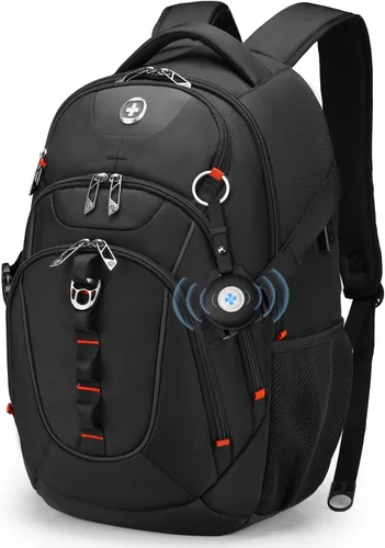 Miniatura 27 de swissdigital Mochila para portátil de viaje de negocios, para hombre y mujer, con puerto de carga USB inteligente, compatible con portátiles de 15.6