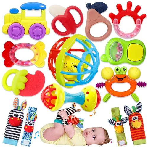 Juguetes para bebés de 0 a 6 meses – Sonajeros para bebés, juguetes de dentición de 3 a 6 meses, juguetes para bebés de 6 a 12 meses, juguete