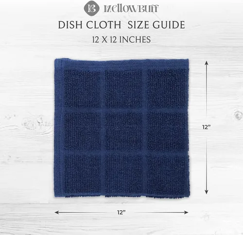 Miniatura 4 de Paño de cocina y toalla de cocina de rizo 100% algodón, paquete de 6, toallas de cocina súper suaves y absorbentes, perfectas para limpieza