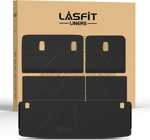 Miniatura 15 de LASFIT Alfombrillas de carga para Kia K4 2025, TPE para todo tipo de clima, ajuste personalizado, tapetes de maletero de automóvil, forros de carga