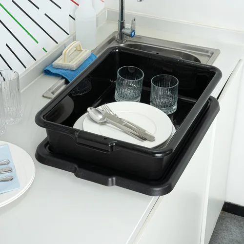 Miniatura 6 de Restaurantware -Solo bañera: RW Clean 21.25 pulgadas x 15.7 pulgadas bañera de autobús, 1 caja de autobús regular - Tapa se vende por separado