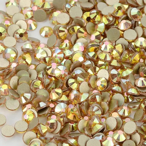 Miniatura 5 de Towenm 720 diamantes de imitación de cristal con parte trasera plana, SS20 de 0.189 in, cristales de cristal de parte trasera plana no termofijos