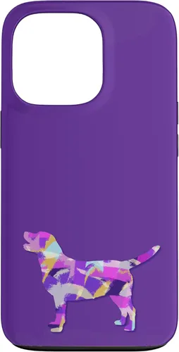 Miniatura 10 de Labrador Retriever Dog Silhouette Purple Pink Yellow Blue Case for iPhone 17