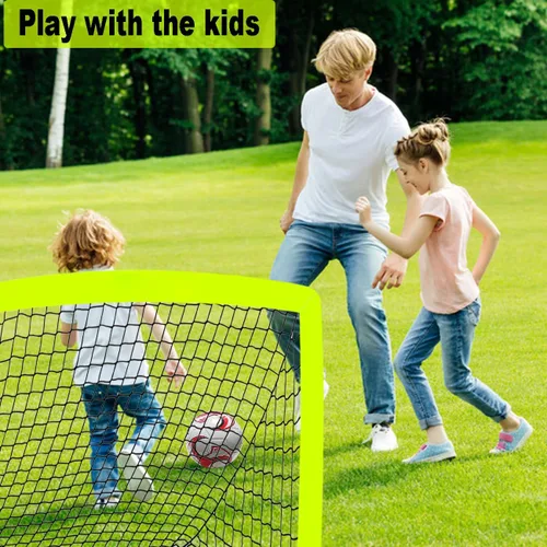 Miniatura 5 de Deportes niños practican porterías de fútbol, juego de red de fútbol plegable desplegable, redes de fútbol portátiles para práctica, mini porteros