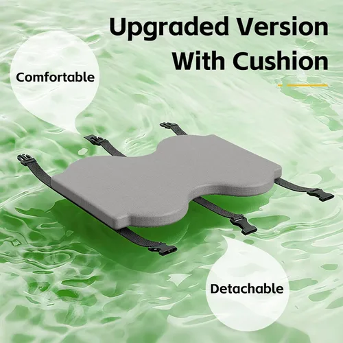 Miniatura 6 de Reposapiés ergonómico de bambú para debajo del escritorio, reposapiés mecedora reversible 3 en 1 con almohadillas, taburete de oficina de 4 alturas