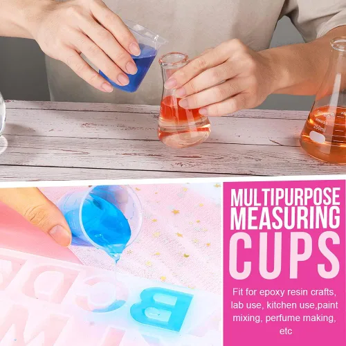 Miniatura 6 de LEOBRO 36 vasos mezcladores de resina, 12 vasos medidores de plástico de 3.5 onzas líquidas para resina, 24 tazas de mezcla de pintura de 1.7 fl oz