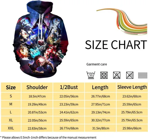 Miniatura 3 de Unisex Hoodie Pullover Sweatshirt 3D Printing Jujutsu Kaisen Anime Long Sleeve Hoodies