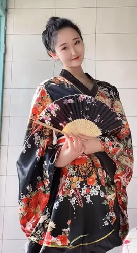 Miniatura 6 de Elibelle Juego de calcetines de seda plegables de seda para mujer, estilo kimono de anime japonés
