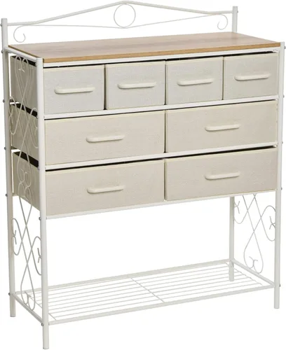 Miniatura 21 de Household Essentials - Cómoda de 8 cajones y mesa de entrada, colección Victoria Fresno