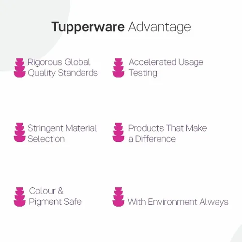Miniatura 5 de Tupperware Modular Mates - Juego de 2 contenedores ovalados, 1,1 litros, 4 piezas