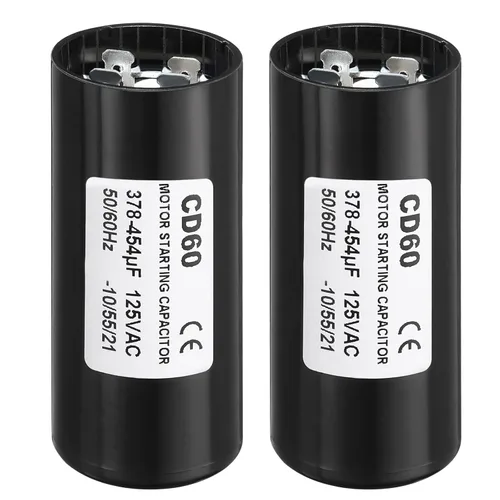 Miniatura 14 de PATIKIL Condensador de arranque del motor, 2 unidades 88-108uF/Mfd 125V 50/60Hz CD60 Condensador de funcionamiento para arranque de motor eléctrico