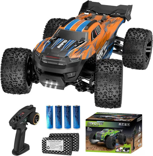 Miniatura 9 de Nikuku Auto de control remoto rápido, 38 KPH de alta velocidad todoterreno RC con 2.4 GHz, escala 1:20 4WD eléctrico todo terreno RC Monster Truck