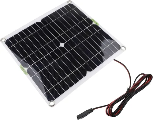 Miniatura 5 de Cargador solar Powercell de 12 V con controlador de 20 W, kit de panel de carga para coche, barco, RV, motocicleta, construcción de PET