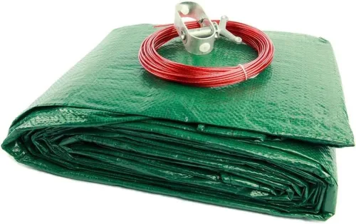Miniatura 7 de Supreme - Cubierta de piscina de invierno para piscinas redondas de 12 pies Verde/Negro Fácil de instalar, protección UV y duradera Incluye