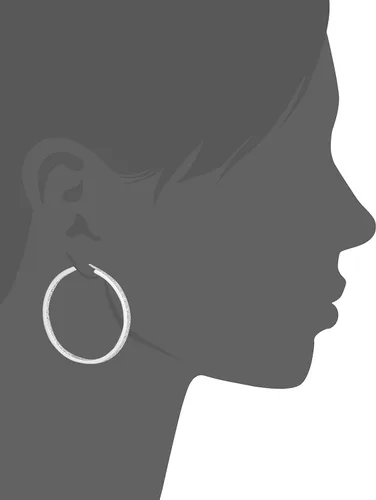 Miniatura 3 de Tienda Essentials Aretes de aro de plata de ley chapados en platino o oro hechos con circonitas Infinite Elements (anteriormente colección Tienda)