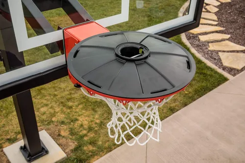 Miniatura 9 de Goalrilla El bloqueador de llantas de baloncesto protege tu aro con un sistema de bloqueo, color negro