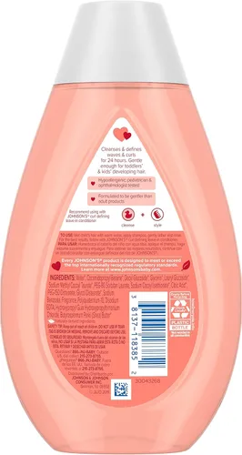 Miniatura 9 de Johnson's Baby Champú, definición de rizos, 13.6 onzas líquidas, control del encrespamiento, sin lágrimas, manteca de karité, paquete de 2